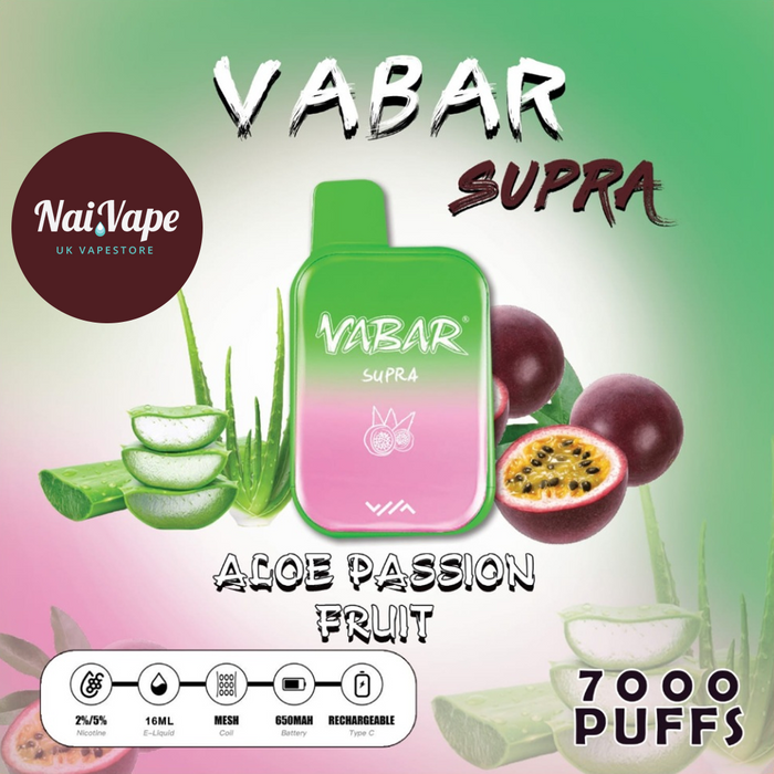 Vabar Supra 7000 Puffs Disposable Rechargeable Vape