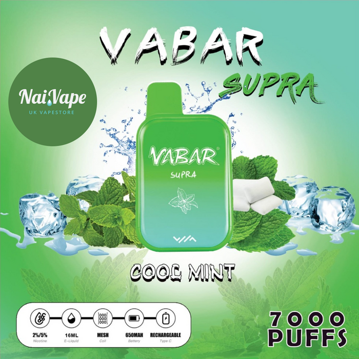 Vabar Supra 7000 Puffs - Cool Mint - Nairobi, Kenya