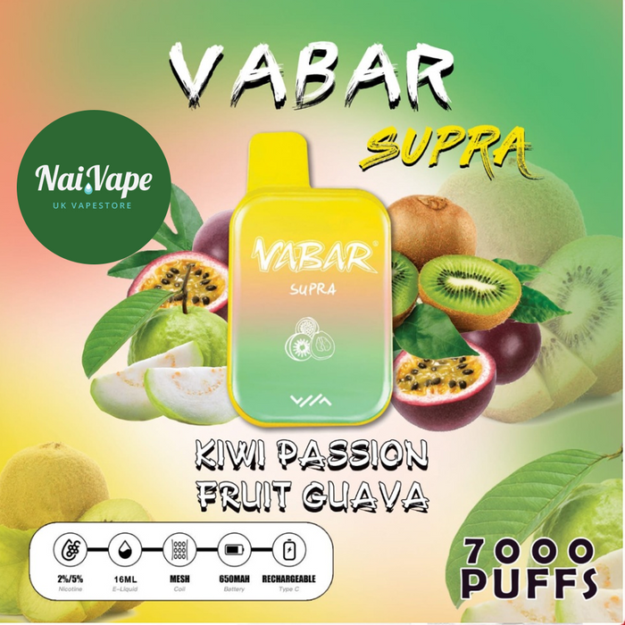 Vabar Supra 7000 Puffs - Kiwi Passion Fruit Guava - Nairobi, Kenya