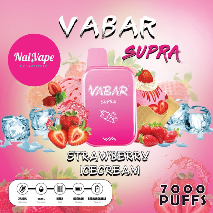 Vabar Supra 7000 Puffs Disposable Rechargeable Vape